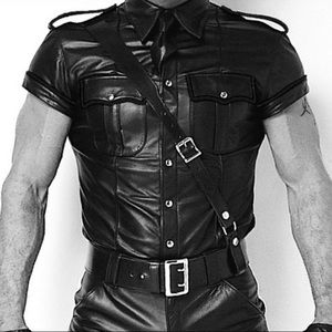 Northbound Leather XL Police Shirt (Style 6291)